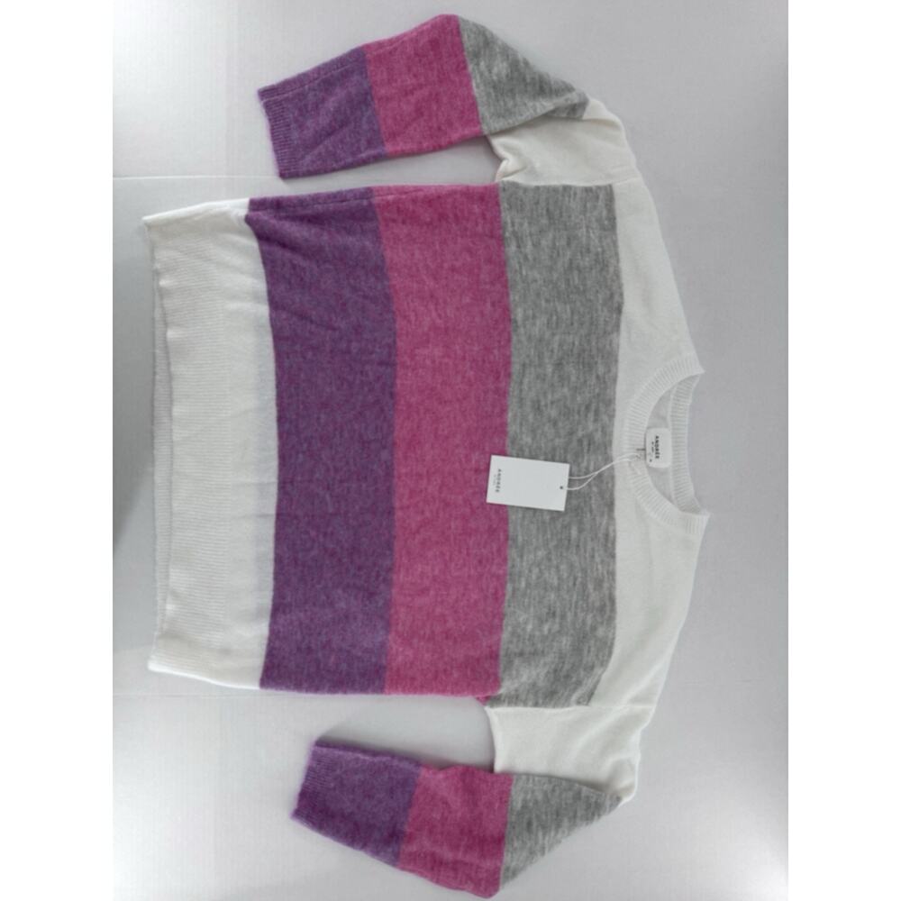 Andree By Unit Sweater Size M/L Colorblock Oversized Cozy Pink Crewneck $50 - Picture 7 of 15